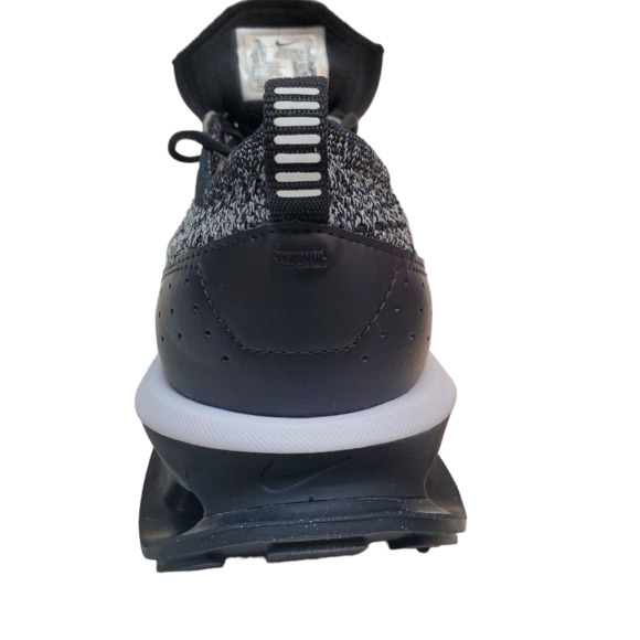 Nike Mens Shoes Air Max Flyknit Racer Athletic Sneakers Black White - Picture 4 of 10